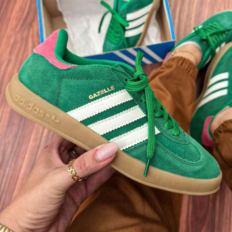 Tênis Ad Gazelle Verde (Couro Legítimo)