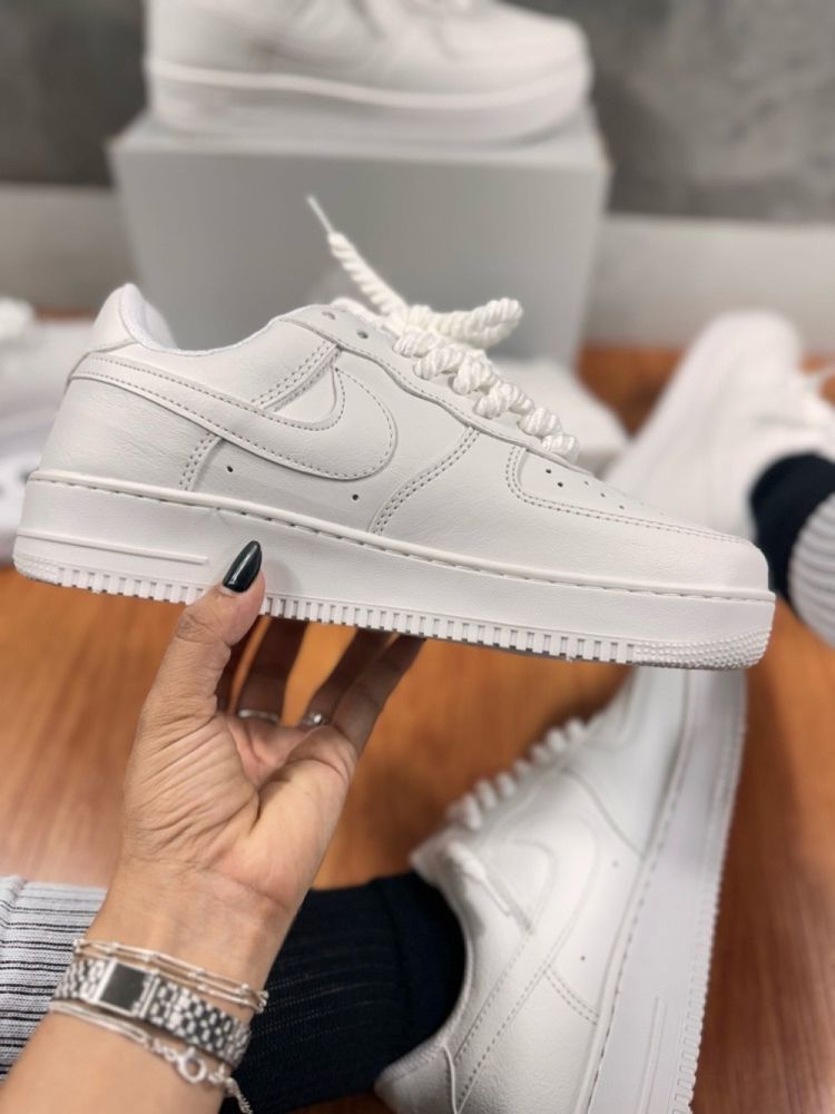 Tênis Air force- Branco corda